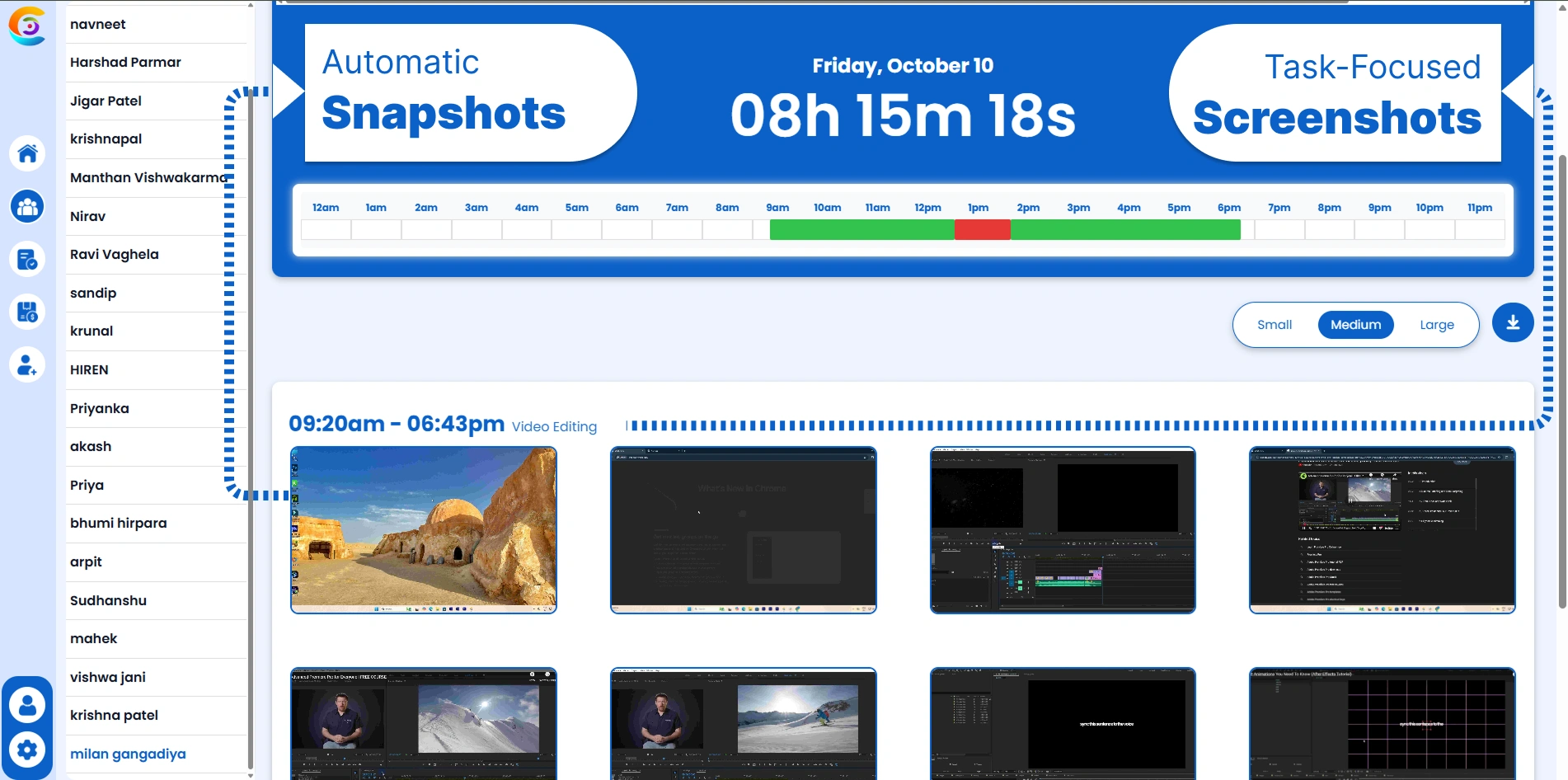 Session History & Manual Edits